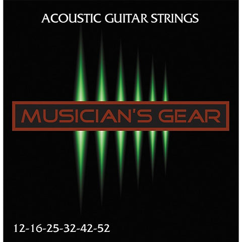 Musician's Gear Acoustic 12 80/20 Bronze Acoustic Guitar Strings