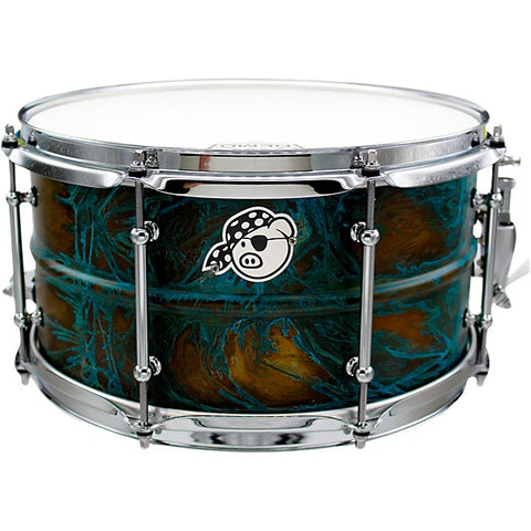 Pork Pie Brass Patina Snare Drum