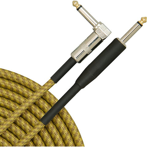 Musician's Gear Tweed Right Angle Instrument Cable