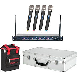 VocoPro UHF-5800 Plus 4-Mic Wireless System With Mic Bag