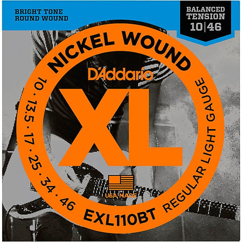 D'Addario EXL110BT Balanced Tension Lite Electric Guitar Strings Single-Pack