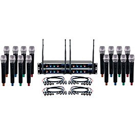 VocoPro DIGITAL-ACAPELLA-16 16-Channel UHF Wireless Handheld Microphone System, 900-927.2mHz