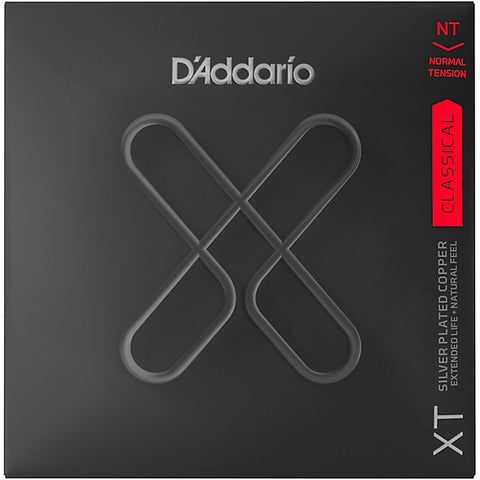 D'Addario XT Silver Plated Copper Classical Strings, Normal Tension, 28-44w