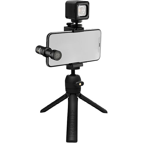 RODE Vlogger Kit for iOS Devices - Includes Tripod, MicroLED Light, VideoMic ME-L and Accessories