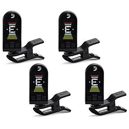 D'Addario Equinox Rechargeable Clip-On Tuner 4-Pack