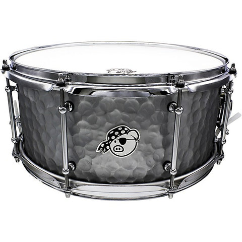 Pork Pie Hammered Steel Diablo Snare Drum