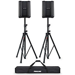 Alto Busker Battery-Powered PA Pair With Speaker Stands